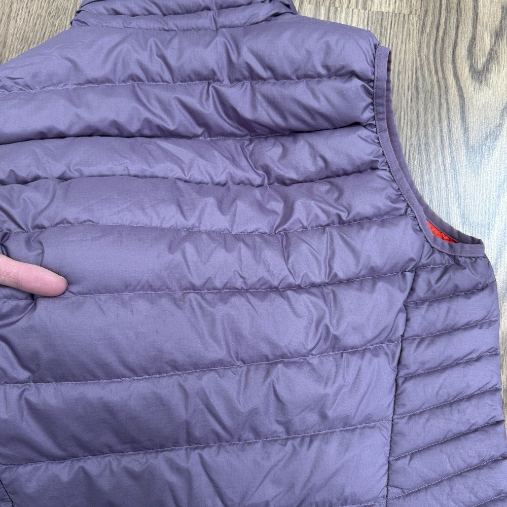 Patagonia‎ Womens Down Vest Size XS Purple Orange Quilted Full Zip Layering Warm - Picture 13 of 16